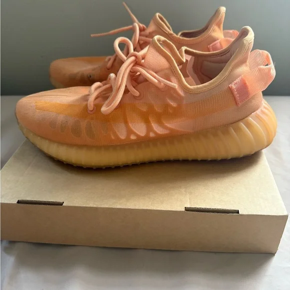 Yeezy Boost 350 V2 Orange Sneakers - Picture 2 of 7